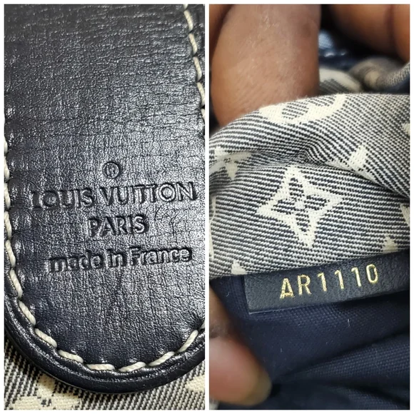 LOUIS VUITTON Encre Monogram Idylle Canvas Romance Bag